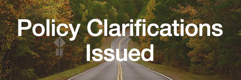 Policy Clarifications Issued with Scenic road in background