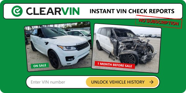 ClearVin Instant VIN Check Reports
